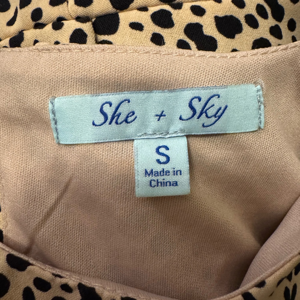 SHE&SKY LEOPARD PRINT DRESS - Picture 3 of 3